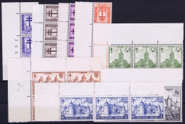 Belgium: OBP Nr 767 - 772 MNH/**/postfrisch/ Neuf Sans Charniere 1951 3 Or 4 Strips - Ongebruikt