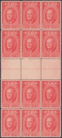 1947-192 CUBA REPUBLICA. 1947. Ed.390. FRANKLIND DELANO ROOSEVELT GUTTER PAIR BLOCK 12. - Neufs