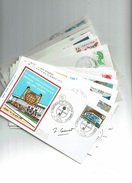 LBR40 - LOT DE 78 FDC DE FRANCE (17 ENVELOPPES / 45 CARTES POSTALES / 16 ENCARTS) QUELQUES DOUBLES - Vrac (max 999 Timbres)