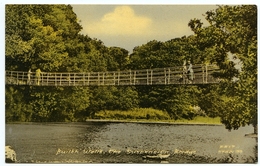 BUILTH WELLS : THE SUSPENSION BRIDGE - Breconshire