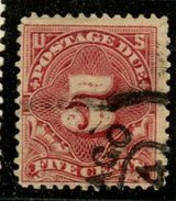 USA 1895 5 Cent Postage Due Issue #J41 - Taxe Sur Le Port