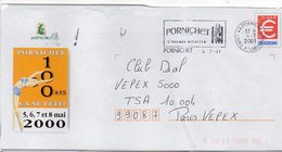 2001--PAP Repiquage EURO 0.46€--cachet Flamme Pornichet 44--"100 Ans ça Se Fête"5,6,7 Et 8 MAI 2000 - PAP: Sonstige (1995-...)