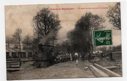 Carte Postale Scierie De Marchenoir Un Train De Bois Entrant à La Scierie CPA 1907 - Marchenoir