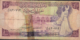 SYRIA P101c 10 POUNDS 1982 VG TAPE - Siria