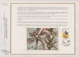 Feuillet Tirage Limité CEF 318 2040 Sport Vélo Cyclisme  Farciennes - 1981-1990