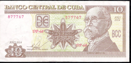 CUBA P117p 10 PESOS 2014   VF - Cuba