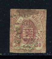 LUXEMBOURG  -  1859  Coat Of Arms  30c  Used As Scan - 1859-1880 Stemmi