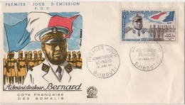 LA 147 - COTE DES SOMALIS FDC Administrateur Bernard 1960 - Storia Postale