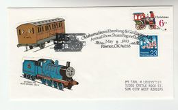 1993  STEAM THRESHING & GAS ENGINE ASSOC EVENT COVER Pawnee USA Train Label Energy Agriculture Energy Stamps - Gas