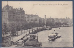 = Thames Embankment Est Une Oeuvre De Génie Civil Du XIXe London (Londres) Et « Aiguille De Cléopâtre » - Buckingham Palace