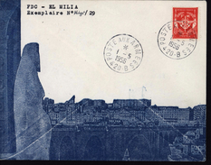 Guerre Algérie CAD Poste Aux Armées SP Secteur Postal 420B Enveloppe Illustrée Musulmane Ville Pont Franchise 12 Rouge - War Of Algeria