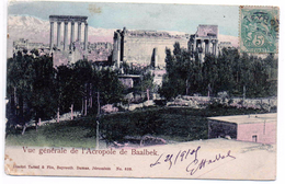 Vue Générale De L'acropole De Baalbek En 1905 - Liban