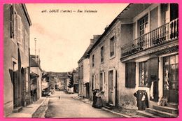 Loué - Rue Nationale - Animée - Devant Commerce " BARRIER LEROY " Sabots - PAVY LEGEARD - 1930 - Loue