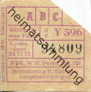 Deutschland - Berlin - BVG - Berlin Potsdamer Str. 188 - Fahrschein 1953 - Europa