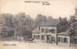 80-MOREUIL- LA GARE, THE STATION - Moreuil