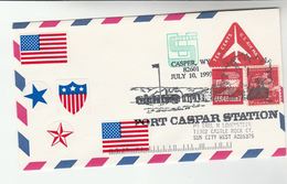 1993 USA Port Casper EVENT COVER  Stamps UPRATED Postal STATIONERY Flag Label - 1981-00