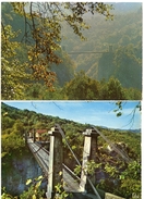 74 - Haute Savoie - 2 Cartes Postales Du PONT DE L'ABIME Sur Le Chéran (carte Inférieure Léger Pli à Droite) - Sonstige & Ohne Zuordnung