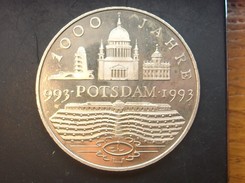 Medaille 1000 Jahre Potsdam 993-1993 Adler Wappen Einigkeit - Autres & Non Classés