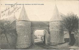 Cpa Ecaussines Entrée Du Château Du Petit-Village 1911 Vers Herchies - Ecaussinnes