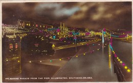 Marine Parade From The Pier, Illumionated. Southend On Sea (pk34493) - Southend, Westcliff & Leigh