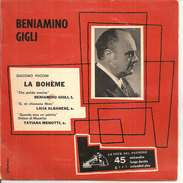 Beniamino Gigli - La Bohème 7"  M/VG+ - Opere