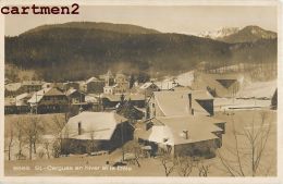 CARTE PHOTO : SAINT-CERGUES EN HIVER 74 HAUTE-SAVOIE - Saint-Cergue