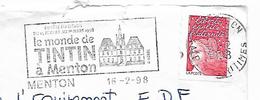 06  MENTON  Le Monde De Tintin à Menton  16/02/98 - Bandes Dessinées
