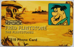 Saint Lucia Cable And Wireless 277CSLD  EC$10  " Cartoon Network - Fred Flintstone " - St. Lucia