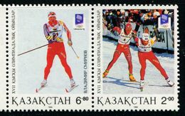 AT3445 Kazakhstan 1994 Winter Olympics 2v MNH - Hiver 1994: Lillehammer