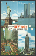 United States, New York, Multi View With World Trade Center. - Empire State Building