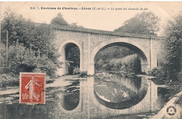 Cpa 28  Lèves Pont Du Chemin De Fer - Lèves