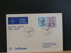 68/450  LETTRE TURC 1° FLIGHT LUFTHANSA  1970 - Lettres & Documents