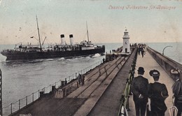 Leaving Folkestone For Boulogne, Ferry, Steamer, Boat (pk34502) - Folkestone