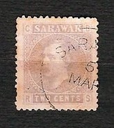 SARAWAK 1875 - Sir Charles J. Brooke - 2 C. Liliac Paper - Sg: MY-SR 2 - Sarawak (...-1963)