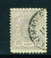 LUXEMBOURG  -  1880  Coat Of Arms  10c  Haarlem Print  Wide Margins  Used As Scan - 1859-1880 Wappen & Heraldik