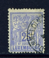 LUXEMBOURG  -  1882  Allegories Of Agriculture And Commerce  25c  Used As Scan - 1882 Allégorie