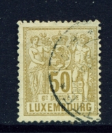 LUXEMBOURG  -  1882  Allegories Of Agriculture And Commerce  50c  Used As Scan - 1882 Allegorie