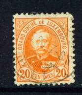 LUXEMBOURG  -  1881 To 1893  Grand Duke Adolf   20c  Used As Scan - 1891 Adolphe De Face