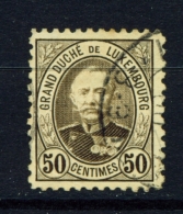 LUXEMBOURG  -  1881 To 1893  Grand Duke Adolf   50c  Used As Scan - 1891 Adolfo De Frente