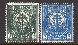 Ireland 1933 Holy Year Set Of 2, Used, SG 96/7 - Nuovi