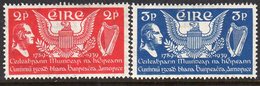 Ireland 1939 150th Anniversary Fo US Constitution Set Of 2, Lightly Hinged Mint, SG 109/10 - Unused Stamps