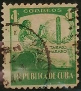 CU BA 1939 Havana Tobacco Industry. USADO - USED. - Usati
