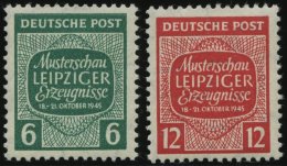 WEST-SACHSEN 124/5X **, 1945, Musterschau, Wz. 1X, Pracht, Mi. 65.- - Other & Unclassified