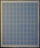 PROVINZ SACHSEN 81Y **, 1945, 20 Pf. Hellblau, Wz. 1Y, Im Bogen (100), Dabei Die Abarten: 81YI, 81YII Und 81YIII, Pracht - Other & Unclassified