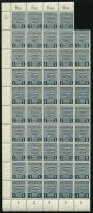 PROVINZ SACHSEN 73Xy **, 1945, 1 Pf. Schwärzlichgrünlichblau, Wz. 1X, Fluoreszierende Gummierung, 49x Im Bogen - Other & Unclassified