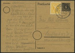 MECKLENBURG-VORPOMMERN P 7 BRIEF, Ganzsachen: 1946, 6 Pf. Schwarz Mit 6 Pf. AM-Post Von ECKERNFÖRDE Nach Leuftenber - Sonstige & Ohne Zuordnung