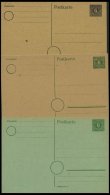 MECKLENBURG-VORPOMMERN P 5-7 BRIEF, Ganzsachen: 1945, 6 Pf., 6 Ungebrauchte Karten: P 5a,b, P 6 (3 Verschiedene Kartons) - Sonstige & Ohne Zuordnung