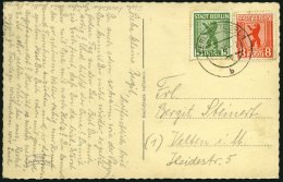 BERLIN UND BRANDENBURG 3AXIII BRIEF, 1945, 8 Pf. Orangerot, Gezähnt, Mit Abart Großer Fleck Rechts In Und Neb - Sonstige & Ohne Zuordnung