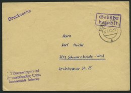 ALL. BES. GEBÜHR BEZAHLT SENFTENBERG, 22.9.47, Violetter R2 Gebühr Bezahlt, Drucksachenbrief, Pracht - Sonstige & Ohne Zuordnung