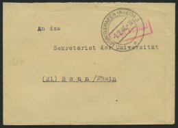 ALL. BES. GEBÜHR BEZAHLT LUDWIGSHAFEN (RHEIN), 2.2.46, Roter R1 Gebühr Bezahlt, Kleiner Prachtbrief - Sonstige & Ohne Zuordnung